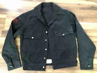 Vtg 30s Workwear Railroad Chinstrap Conductor Jacket Engineer Gold Buttons Old