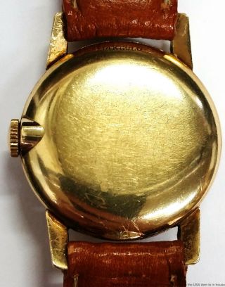 Vintage 1940s 14K Yellow Gold Hamilton Hi Grade 747 Heavy American Mens Watch 4