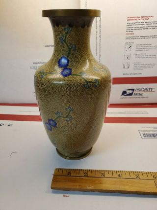 Vintage Cloisonne Enamel Flower Vase Mystery Hallmark Storage Find