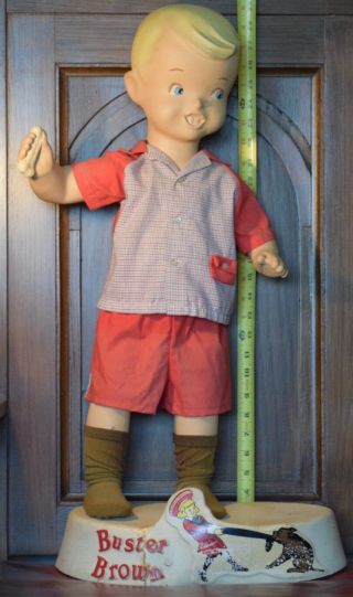 Vintage Buster Brown Boy Stand Up Store Mannequin Doll 3