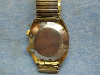 Men ' s Vintage Swiss GIRARD - PERREGAUX Mechanical Gold Watch w/ Alarm 5