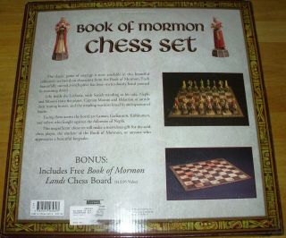 ULTRA RARE,  Vintage Book of Mormon Chess Set HIGHLY COLLECTIBLE 4