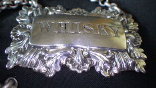 A William Iv Rectangular Scottish Silver Whisky Label Glasgow1836