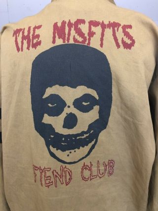 Duane Peters Punk Rock Skate Vintage Misfits Fiend Club Jacket Sz M 1981