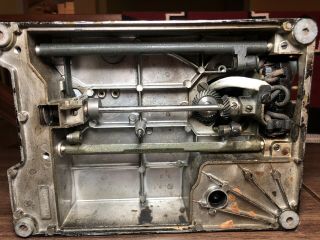 vintage SINGER Featherweight Sewing Machine 221 - 1 w Case keys 3