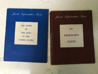 Two Booklets For Jews In The Armed Forces Wwii 1942 1943 By Jewish Welfare Board