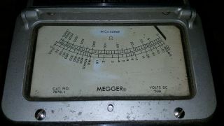 Vintage James G.  Biddle Megger MEG Type Insulation Tester 7676 - 1 4
