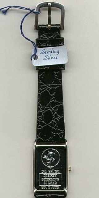 Extremely Rare Sterling Silver.  925 Walt Disney Uncle Scrooge Watch from 1990 3