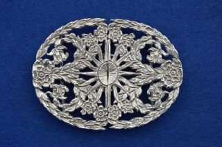 Vintage Solid Silver Nurses Belt Buckle - London 1962 - Graduation Gift