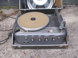 Vintage Rheem Califone Director Ii Model 15 V Phonograph Turntable Rare Old