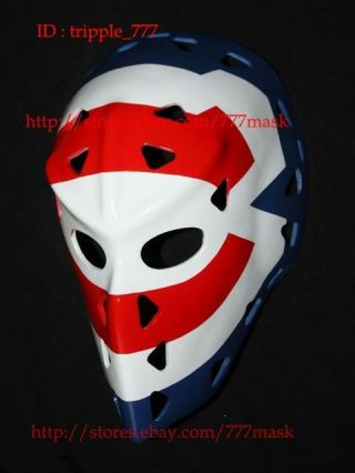 Vintage Fiberglass Nhl Ice Hockey Goalie Helmet Mask Montreal Ken Dryden Ho17