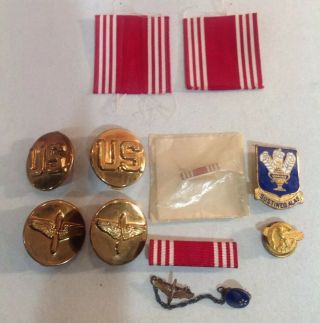 9 Orig.  Wwii Us Army Air Corp Pins