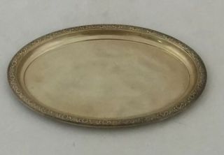 Antique American Sterling Silver Tray Prelude 8 3/4 " X 6 " X 1/2 " T 152g Not Scrap