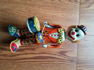 Rare Toy Wind Up Circus Clown Made In Japan