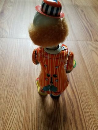 Rare Toy Wind Up Circus Clown made in japan 5