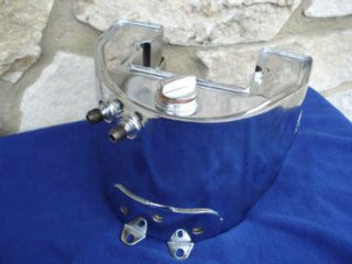 Vintage Chrome Oil Tank For Harley Davidson Panhead Knucklehead 36 - 64