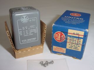 Vintage Nos Utc A - 30 Tube Amplifier Audio Choke Transformer 300 Hy 75 Hy