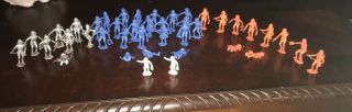 41 Vintage Marx Astronaut Space Men Plastic Figures 2 "