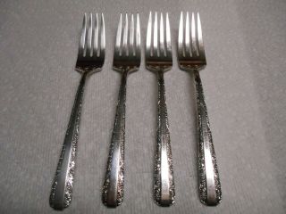 Lovely Set Of 4 Towle Candlelight Sterling Silver 6 3/8 " Salad Forks No Mono