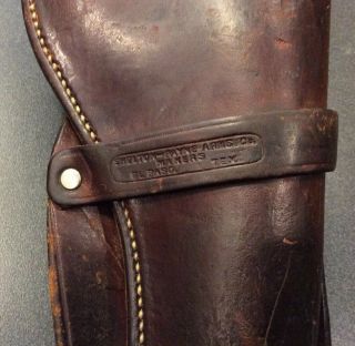 VINTAGE COLT SAA MAKER MARKED SHELTON PAYNE,  EL PASO,  TEXAS WESTERN HOLSTER 2