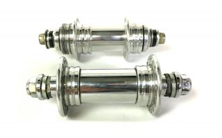 UBER RARE 1/1 Old School BMX Patterson Racing Prototype Hubs Matched PAIR 2