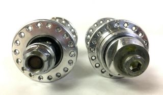 UBER RARE 1/1 Old School BMX Patterson Racing Prototype Hubs Matched PAIR 5
