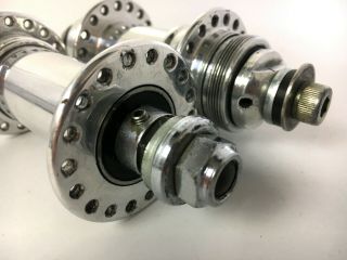 UBER RARE 1/1 Old School BMX Patterson Racing Prototype Hubs Matched PAIR 7