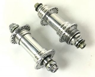 UBER RARE 1/1 Old School BMX Patterson Racing Prototype Hubs Matched PAIR 9