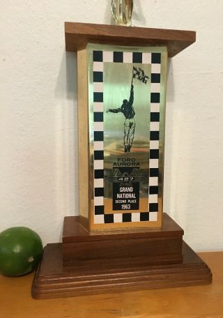 Rare 1963 Ford Aurora Grand National Second Place Trophy Slot Car 2