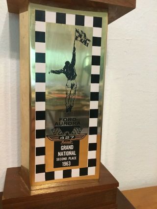 Rare 1963 Ford Aurora Grand National Second Place Trophy Slot Car 7
