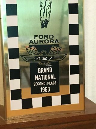 Rare 1963 Ford Aurora Grand National Second Place Trophy Slot Car 8