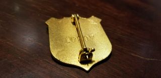 Vintage Rare National Park Ranger Badge 24kt Karatclad Gold Plated S/N 10907 3