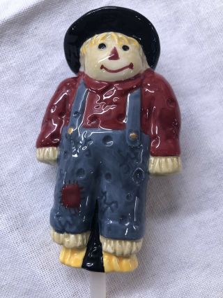Nora Fleming Retired Mini Scarecrow/Mint Conditiin Very Rare So Cute 4