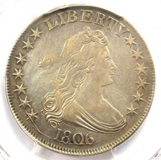 1806 Draped Bust Half Dollar 50c O - 116 - Pcgs Vf Details - Rare Certified Coin