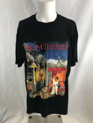 Vtg Dream Theater Image And Words Progressive Heavy Metal Black Band Tee Sz Xl