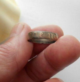 17th Century Silver Gold Posy Ring