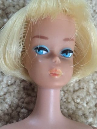 Vintage Pale Blonde AMERICAN GIRL BARBIE BUTTERY YELLOW LIPS 2
