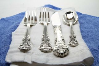 Gorham King Edward Sterling Silver Four (4) Piece Place Size Setting 3