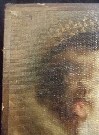 18th CENTURY ANTIQUE OLD MASTER OIL PAINTING PORTRAIT OF NOBLE LADY VAN DYCK? 5
