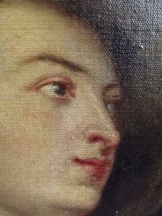 18th CENTURY ANTIQUE OLD MASTER OIL PAINTING PORTRAIT OF NOBLE LADY VAN DYCK? 8
