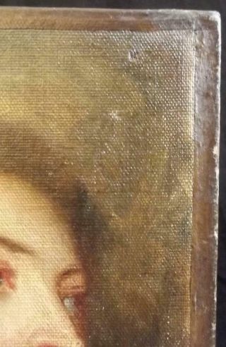 18th CENTURY ANTIQUE OLD MASTER OIL PAINTING PORTRAIT OF NOBLE LADY VAN DYCK? 9