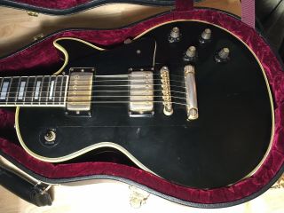 Vintage 1973 Gibson Les Paul Custom Black Beauty with Case 2