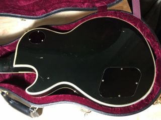 Vintage 1973 Gibson Les Paul Custom Black Beauty with Case 9