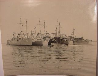 Wwii - 1946 U.  S.  Navy Photo - High Speed Transports - Apd - Green Cove Springs Fl
