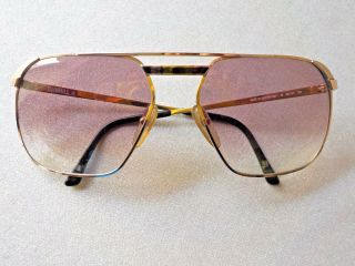 Dunhill 601149 Vintage Rare Frame Sunglasses Gold Aviator Eyewear Eyeglasses