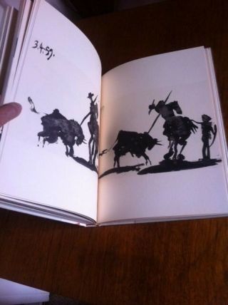Rare collectible book of Picasso Bull Fighting artwork prints Japanese edition 8