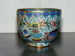 Antique Chinese Cloisonne Enamel Cup,  18th/19th Century?