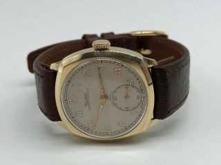 Vintage 9k 9ct Solid Gold Mens Rotary - Sports Watch