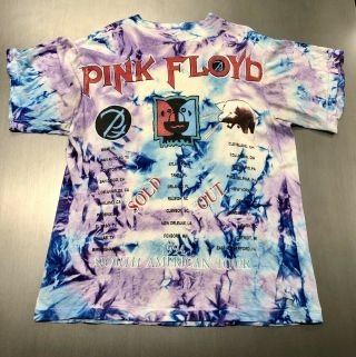 Pink Floyd Vintage Division Bell Tye Dyed Concert T Shirt 1994 Trashed