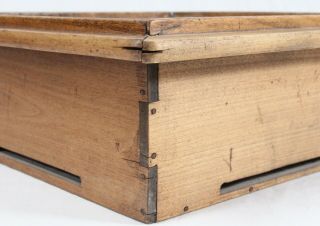 Antique Japanese Signed Wood Kotatsu Stand Hibachi Brazier Copper Liner 8